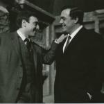 With his friend and colleague Luciano Pavarotti , I Capuleti e i Montecchi, 1968.