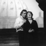 As Cavaradossi, in Tosca with Maria Gencer.