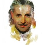 Painting of Ronald Colman appears courtesy of Jim Lether.